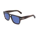Salvatore Ferragamo SF 2070S 216 56 Unisex Dikdörtgen Kırçıllı Kahverengi Kemik Güneş Gözlüğü