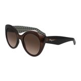 Salvatore Ferragamo Sf 964S 210 54-21-140 Kadın Güneş Gözlüğü - Kahverengi