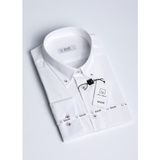 Salve Erkek %100 Pamuk Slim Fit Beyaz Gömlek 22105 - XL - 001-Beyaz