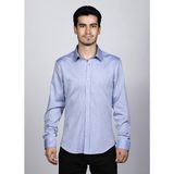 Salve Pamuk Slim Fit Mini Oxford Mavi Casual Gömlek 22118 - 2XL - 05M-Mavi