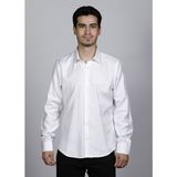 SALVE Pamuk Slim Fit Premier Serisi Armürlü Beyaz Gömlek 22113 - 2XL - 001-Beyaz