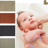 SALVIA DIONE 12’li Müslin Bebek Banyo Lif ve Kurulama Bezleri Pamuk Soft İnce Yumuşak Bebek Tüm Vucut Temizleme ve Silme Mendili 25x25 Anne Bebek Bakım Bebek Banyo Spa Kurutma Bezleri Seti (Terra)
