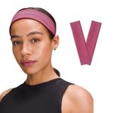 SALVIA DIONE 2' Li Spor Saç Bantları - Elastik Kaymaz İnce Saç Ter Kafa Bandı Bandana, Kadın & Erkek Koşu Fitness Yoga Pilates Makyaj Yüz Yıkama Atletik Egzersiz 2' Li Saç Bandı Seti (Pembe Melanj)
