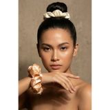 Salvia Dione 2'li Lüks Saten Saç Tokası Büyük Boy Parlak İpek Dokulu Lastik Toka Yumuşak İz Yapmayan XL Scrunchie