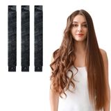 SALVIA DIONE 3 ADET Isısız Saç Kıvırıcı, Ayarlanabilir Toka, Isı Kıvırma Çubukları ve Gece Bukleleri için Saç Başlığı, Tüm Saç Tiplerine Uygun (Koyu Gri renginde)