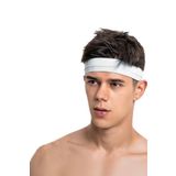 Salvia Dione Erkek Spor Saç Bandı Sporcu Kafa Bandı Headband Tenis Gym Ter Bantı Spor Fitness Saç Bantları Beyaz