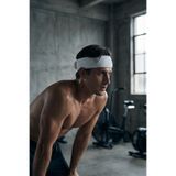 Salvia Dione Erkek Sporcu Saç ve Ter Bandı - Ayarlanabilir Cırtlı Kaymaz Headband Futbol Basket Fitness Tenis Gym