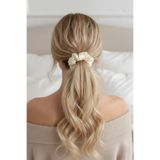 Salvia Dione Kadın Saten Saç Lastik Toka - Lüks İpek Görünümlü Bağlama Scrunchie Topuz ve Gece Tokası, Saç Kırmaz