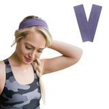 SALVIA DIONE Saç Bandı 2 li Kadın Erkek Spor Elastik Kaymaz İnce Esnek Likralı Pamuk Kadın Saç Bandı Bandana Unisex Fitness Makyaj Cilt Yüz Yoga Pilates Koşu Sporcu Saç Bandı Seti (Açık Mor, Standart)
