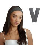 SALVIA DIONE Saç Bandı 2 li Kadın Erkek Spor Elastik Kaymaz İnce Esnek Likralı Pamuk Kadın Saç Bandı Bandana Unisex Fitness Makyaj Cilt Yüz Yoga Pilates Koşu Sporcu Saç Bandı Seti (Koyu Gri, Standart)