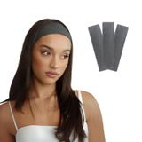 SALVIA DIONE Saç Bandı 3lü Kadın Erkek Spor Elastik Kaymaz İnce Esnek Likralı Pamuk Kadın Saç Bandı Bandana Unisex Fitness Makyaj Cilt Yüz Yoga Pilates Bisiklet Koşu Sporcu Saç Bandı Seti (Koyu Gri, Standart)