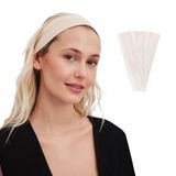 SALVIA DIONE Saç Bandı 3lü Kadın Erkek Spor Elastik Kaymaz İnce Esnek Likralı Pamuk Kadın Saç Bandı Bandana Unisex Fitness Makyaj Cilt Yüz Yoga Pilates Bisiklet Koşu Sporcu Saç Bandı Seti (Krem, Standart)