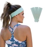 SALVIA DIONE Saç Bandı 3lü Kadın Erkek Spor Elastik Kaymaz İnce Esnek Likralı Pamuk Kadın Saç Bandı Bandana Unisex Fitness Makyaj Cilt Yüz Yoga Pilates Bisiklet Koşu Sporcu Saç Bandı Seti (Mint, Standart)
