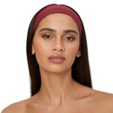 SALVIA DIONE Saç Bandı - Elastik Kaymaz İnce Esnek Pamuk Emici Kadın Saç Bandı Bandana, Unisex Spa Koşu Dans Yoga Pilates Bisiklet Fitness Saç Ter Bandı Kafabandı (Bordo, Standart)