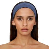 SALVIA DIONE Saç Bandı - Elastik Kaymaz İnce Esnek Pamuk Emici Kadın Saç Bandı Bandana, Unisex Spa Koşu Dans Yoga Pilates Bisiklet Fitness Saç Ter Bandı Kafabandı (İndigo Melanj, Standart)