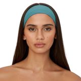 SALVIA DIONE Saç Bandı - Elastik Kaymaz İnce Esnek Pamuk Emici Kadın Saç Bandı Bandana, Unisex Spa Koşu Dans Yoga Pilates Bisiklet Fitness Saç Ter Bandı Kafabandı (Turkuaz, Standart)