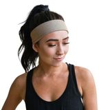SALVIA DIONE Saç Bandı Kadın Erkek Spor Elastik Kaymaz İnce Esnek Likralı Pamuk Kadın Saç Bandı Bandana Unisex Fitness Makyaj Cilt Yüz Yoga Pilates Bisiklet Koşu Sporcu Saç Bandı (Sütlü Kahve, Standart)