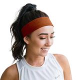 SALVIA DIONE Saç Bandı Kadın Erkek Spor Elastik Kaymaz İnce Esnek Likralı Pamuk Kadın Saç Bandı Bandana Unisex Fitness Makyaj Cilt Yüz Yoga Pilates Bisiklet Koşu Sporcu Saç Bandı (Yanık Turuncu, Standart)