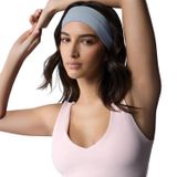SALVIA DIONE Spor Saç Bantları - Elastik Kaymaz İnce Saç Ter Kafa Bandı Bandana, Kadın & Erkek Koşu Fitness Yoga Pilates Makyaj Yüz Yıkama Atletik Egzersiz Saç Bandı (Açık Mavi)