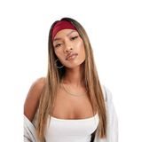 SALVIA DIONE Spor Saç Bantları - Elastik Kaymaz İnce Saç Ter Kafa Bandı Bandana, Kadın & Erkek Koşu Fitness Yoga Pilates Makyaj Yüz Yıkama Atletik Egzersiz Saç Bandı (Bordo)