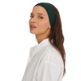 SALVIA DIONE Spor Saç Bantları - Elastik Kaymaz İnce Saç Ter Kafa Bandı Bandana, Kadın & Erkek Koşu Fitness Yoga Pilates Makyaj Yüz Yıkama Atletik Egzersiz Saç Bandı (Koyu Yeşil)