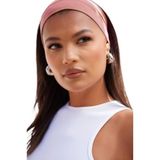 SALVIA DIONE Spor Saç Bantları - Elastik Kaymaz İnce Saç Ter Kafa Bandı Bandana, Kadın & Erkek Koşu Fitness Yoga Pilates Makyaj Yüz Yıkama Atletik Egzersiz Saç Bandı (Pembe)
