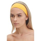 SALVIA DIONE Spor Saç Bantları - Elastik Kaymaz İnce Saç Ter Kafa Bandı Bandana, Kadın & Erkek Koşu Fitness Yoga Pilates Makyaj Yüz Yıkama Atletik Egzersiz Saç Bandı (Sarı)