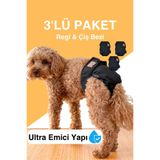 salya store Dişi köpekler için 3'lü avantajlı regl külodu & çiş bezi
