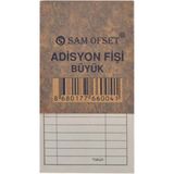 Sam Adisyon Fişi Büyük