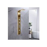 SAM BANYO Sam Fırat Gold Duş Paneli ,duş Kolonu, Robot Duş, Duş, Gold Rengi Dikey Jakuzi