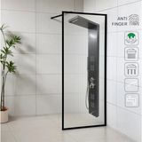 Sam Banyo Sam Hazar füme duş paneli, Anti Finger Duş , Masajlı duş seti, Füme robot duş , Dikey jakuzi(LEKE VE İZ KALMAZ)