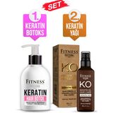Sam Fitness Professional Onarıcı Yıpranmış Kuru Saç Botoksu Hair Botox 250 ml + Keratin Yağı 100 ml