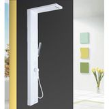 Sam Niagara white Stayle Duş Paneli, El Tutamalı Duş Başlığı ve Yağmur Düşürme Sistemiyle Banyo Duş Sistemi (Beyaz)