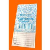 sam ofset Adisyon Fişi K. Boy (7X15CM) 100 Yapraklı Numaratörlü 36 Adet