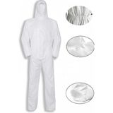 Sam Tek Kullanımlık Tulum (5 Adet) - Beyaz - 2XL