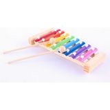 Sam Toys Eğitici Ahşap Ksilofon 8 Nota 8 Ton 25 cm 8 Tuşlu Sesli Selefon Oyuncak