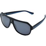 Sama So 63 Black Blue Solıd Gray Sıyah Mavı Polarize Gri Unısex Güneş Gözlüğü - Siyah - Mavi