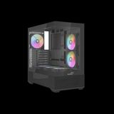 Sama V40BK Black, B750BK 750W, 80+ Bronze, Pcıe 5.1, Atx3.1, Tempered Glass Panel, Panoramic Tasarım, Type-C, 6X120MM Argb Fan, Atx, Gamıng Kasa - YOK