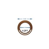 şamaksesuar Ahşap Çanta Sapı 3 Mm Mdf Kulp Ceviz Yuvarlak (3 ÇİFT) Çap 13 Cm