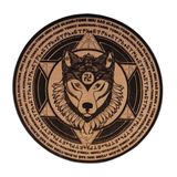 Şaman Kurt Tanrı Türkü Korusun Deri Peç - Arma - Leather Patch
