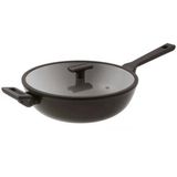 Sambonet Tıtan Pro Non-Stick Wok Tava Kapklı 30 cm