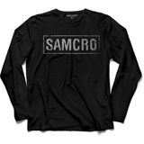 Samcro Sons Of Anarchy Anarşi Propaganda Uzun Kollu Tişört - Siyah - XL