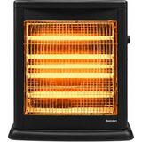 Şamdan Buharlı ve Termostatlı Quartz Soba Siyah
