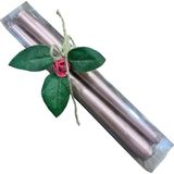 Şamdan Mumu Rose Gold 2’li Konik 25 cm Dekoratif Uzun Mum Seti