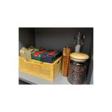 SAMELİA 20x30x12 Plastik Katlanabilir Taşıma Kutusu, Masa, Kiler, Ofis Banyo, Kozmetik için Kasa