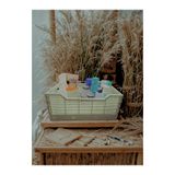 SAMELİA 30X40X17 Plastik Katlanabilir Taşıma Kutusu, Masa, Kiler, Ofis Banyo, Kozmetik için Kasalar