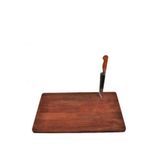 Samesa Hediyelik Kesim Tahtası Kesim Panosu Ahşap Master Chef Kesim Panosu (58x38 Cm En Boy ) 22 Mm Kalınlık