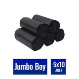 SAMET AMBALAJ ROOTS Çöp Torbası Jumbo Boy 350 gr 10’lu 5 Rulo Kalın 80x110 Çöp Poşeti