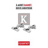 SAMET Deve Boynu Menteşe - Mobilya Ve Mutfak Dolap Kapağı Menteşesi (Yarım Deve) 2 ADET