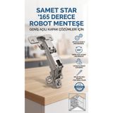 SAMET Star '165 Dereceli Menteşe Robot Menteşe vidası içinde
